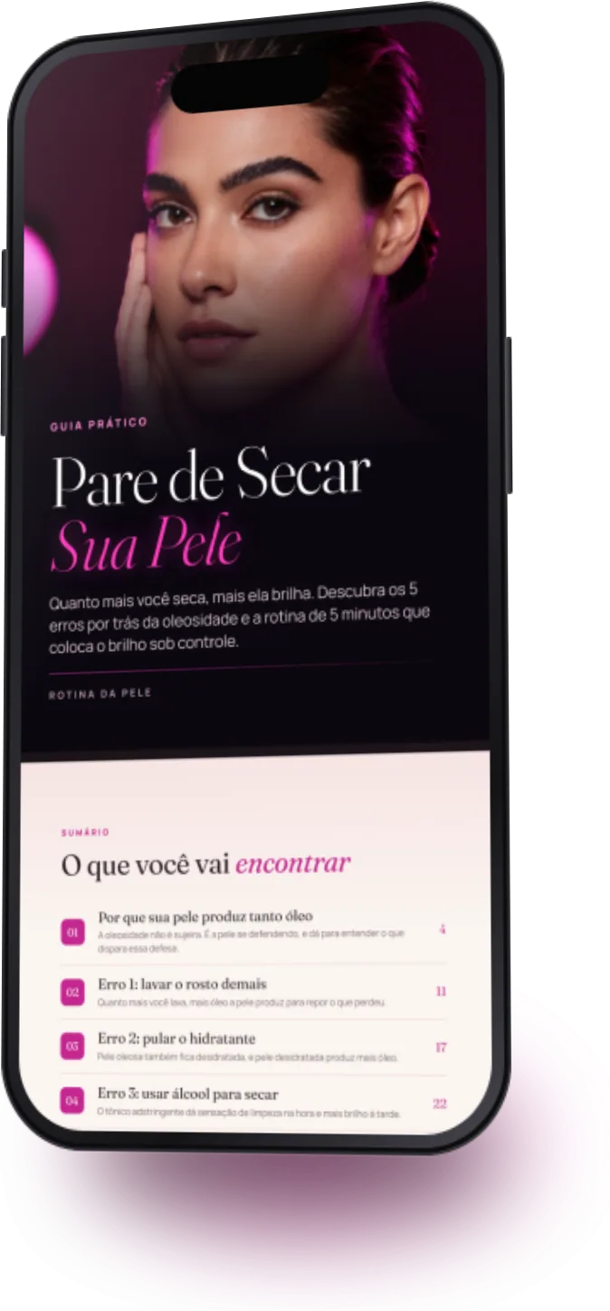 Guia aberto no celular